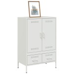 vidaXL Dulap înalt, alb, 68x39x101,5 cm, oțel