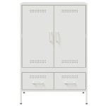 vidaXL Dulap înalt, alb, 68x39x101,5 cm, oțel