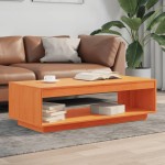 vidaXL Măsuță de cafea, maro ceruit, 110x50x33,5 cm, lemn masiv pin vidaXL Măsuță de cafea, maro ceruit, 110x50x33,5 cm, lemn masiv pin