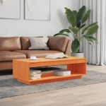 vidaXL Măsuță de cafea, maro ceruit, 110x50x33,5 cm, lemn masiv pin vidaXL Măsuță de cafea, maro ceruit, 110x50x33,5 cm, lemn masiv pin