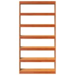 vidaXL Bibliotecă/Separator cameră, 100x30x199,5 cm, lemn masiv pin vidaXL Bibliotecă/Separator cameră, 100x30x199,5 cm, lemn masiv pin
