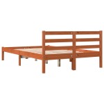 vidaXL Cadru de pat fără saltea, maro ceruit 150x200 cm lemn masiv pin vidaXL Cadru de pat fără saltea, maro ceruit 150x200 cm lemn masiv pin