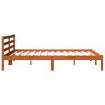 vidaXL Cadru de pat fără saltea, maro ceruit 200x200 cm lemn masiv pin vidaXL Cadru de pat fără saltea, maro ceruit 200x200 cm lemn masiv pin