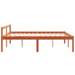 vidaXL Pat pentru seniori, maro ceruit, 160x200 cm, lemn masiv de pin vidaXL Pat pentru seniori, maro ceruit, 160x200 cm, lemn masiv de pin