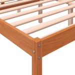 vidaXL Pat pentru seniori, maro ceruit, 160x200 cm, lemn masiv de pin vidaXL Pat pentru seniori, maro ceruit, 160x200 cm, lemn masiv de pin