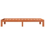 vidaXL Pat de zi fără saltea, maro ceruit, 90x200 cm, lemn masiv pin