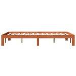 vidaXL Cadru de pat fără saltea, maro ceruit 140x200 cm lemn masiv pin vidaXL Cadru de pat fără saltea, maro ceruit 140x200 cm lemn masiv pin