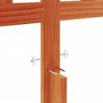 vidaXL Tăblie de pat, maro ceruit, 135 cm, lemn masiv de pin