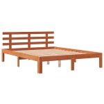 vidaXL Cadru de pat fără saltea, maro ceruit 140x200 cm lemn masiv pin vidaXL Cadru de pat fără saltea, maro ceruit 140x200 cm lemn masiv pin