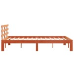 vidaXL Cadru de pat fără saltea, maro ceruit 140x200 cm lemn masiv pin vidaXL Cadru de pat fără saltea, maro ceruit 140x200 cm lemn masiv pin