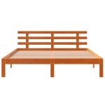 vidaXL Cadru de pat fără saltea, maro ceruit 150x200 cm lemn masiv pin vidaXL Cadru de pat fără saltea, maro ceruit 150x200 cm lemn masiv pin