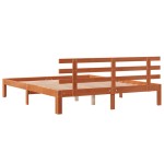 vidaXL Cadru de pat fără saltea, maro ceruit 150x200 cm lemn masiv pin vidaXL Cadru de pat fără saltea, maro ceruit 150x200 cm lemn masiv pin
