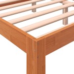 vidaXL Cadru de pat fără saltea, maro ceruit 150x200 cm lemn masiv pin vidaXL Cadru de pat fără saltea, maro ceruit 150x200 cm lemn masiv pin