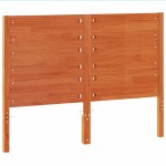 vidaXL Tăblie de pat, maro ceruit, 135 cm, lemn masiv de pin vidaXL Tăblie de pat, maro ceruit, 135 cm, lemn masiv de pin