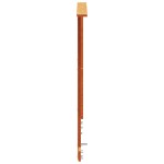 vidaXL Tăblie de pat, maro ceruit, 120 cm, lemn masiv de pin