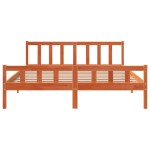 vidaXL Cadru de pat fără saltea, maro ceruit 180x200 cm lemn masiv pin vidaXL Cadru de pat fără saltea, maro ceruit 180x200 cm lemn masiv pin