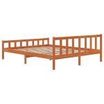 vidaXL Cadru de pat fără saltea, maro ceruit 180x200 cm lemn masiv pin vidaXL Cadru de pat fără saltea, maro ceruit 180x200 cm lemn masiv pin