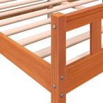 vidaXL Cadru de pat fără saltea, maro ceruit 180x200 cm lemn masiv pin vidaXL Cadru de pat fără saltea, maro ceruit 180x200 cm lemn masiv pin