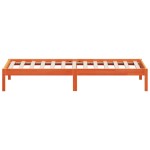 vidaXL Pat de zi fără saltea, maro ceruit, 90x200 cm, lemn masiv pin