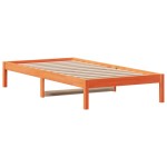 vidaXL Pat de zi fără saltea, maro ceruit, 80x200 cm, lemn masiv pin