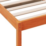 vidaXL Pat de zi fără saltea, maro ceruit, 80x200 cm, lemn masiv pin