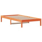 vidaXL Pat de zi fără saltea, maro ceruit, 90x190 cm, lemn masiv pin vidaXL Pat de zi fără saltea, maro ceruit, 90x190 cm, lemn masiv pin