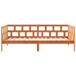 vidaXL Pat de zi fără saltea, maro ceruit, 80x200 cm, lemn masiv pin