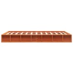 vidaXL Cadru de pat fără saltea, maro ceruit 140x200 cm lemn masiv pin vidaXL Cadru de pat fără saltea, maro ceruit 140x200 cm lemn masiv pin