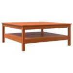 vidaXL Măsuță de cafea, maro ceruit, 100x100x40 cm, lemn masiv de pin vidaXL Măsuță de cafea, maro ceruit, 100x100x40 cm, lemn masiv de pin