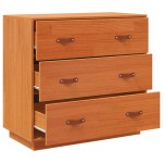 vidaXL Dulap, maro miere, 80x40x75 cm, lemn masiv de pin