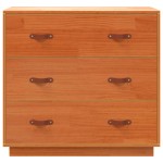 vidaXL Dulap, maro miere, 80x40x75 cm, lemn masiv de pin