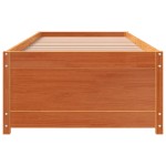 vidaXL Pat de zi fără saltea ceară maro 75x190 cm lemn masiv de pin