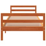 vidaXL Pat de zi fără saltea, maro ceruit, 90x200 cm, lemn masiv pin vidaXL Pat de zi fără saltea, maro ceruit, 90x200 cm, lemn masiv pin