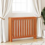 vidaXL Mască pentru calorifer maro ceruit 108,5x19x84cm lemn masiv pin