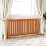 vidaXL Mască pentru calorifer maro ceruit 169x19x84 cm lemn masiv pin