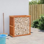 vidaXL Suport bușteni exterior maro ceruit 109x52x106cm lemn masiv pin vidaXL Suport bușteni exterior maro ceruit 109x52x106cm lemn masiv pin