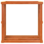 vidaXL Suport bușteni exterior maro ceruit 109x52x106cm lemn masiv pin vidaXL Suport bușteni exterior maro ceruit 109x52x106cm lemn masiv pin