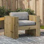 vidaXL Canapea de grădină, 79x60x62 cm, lemn masiv pin impregnat vidaXL Canapea de grădină, 79x60x62 cm, lemn masiv pin impregnat