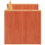 vidaXL Canapea de grădină 2 locuri, maro ceruit 134x60x62 cm, lemn pin