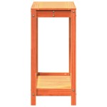 vidaXL Masă plantare cu raft maro ceruit 82,5x35x75 cm lemn masiv pin vidaXL Masă plantare cu raft maro ceruit 82,5x35x75 cm lemn masiv pin