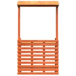 vidaXL Masă bar de exterior cu acoperiș, 112,5x57x195,5 cm, lemn masiv