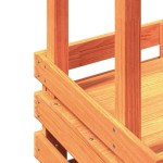 vidaXL Masă bar de exterior cu acoperiș, 112,5x57x195,5 cm, lemn masiv