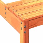 vidaXL Masă de picnic, maro ceruit, 160x134x75 cm, lemn masiv de pin