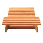 vidaXL Șezlonguri, 2 buc., maro ceruit, 205x60x31,5 cm, lemn masiv pin vidaXL Șezlonguri, 2 buc., maro ceruit, 205x60x31,5 cm, lemn masiv pin