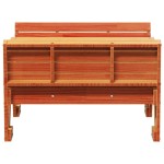 vidaXL Masă de picnic pentru copii, maro, 88x122x58 cm, lemn masiv pin