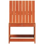 vidaXL Scaun de grădină, maro ceruit, 50,5x55x77 cm, lemn masiv de pin vidaXL Scaun de grădină, maro ceruit, 50,5x55x77 cm, lemn masiv de pin