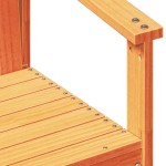 vidaXL Scaun de grădină, maro ceruit, 62x56x77 cm, lemn masiv de pin vidaXL Scaun de grădină, maro ceruit, 62x56x77 cm, lemn masiv de pin