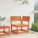 vidaXL Canapea colțar de grădină, maro ceruit, 73x73x78 cm, lemn pin