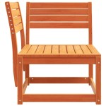 vidaXL Canapea colțar de grădină, maro ceruit, 73x73x78 cm, lemn pin