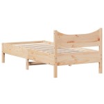 vidaXL Cadru de pat fără saltea, 90x200 cm, lemn masiv pin